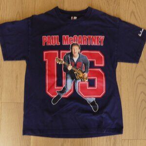 Paul McCartney 2005 Concert Tour Navy Blue Graphic T-Shirt Giant Merchandising